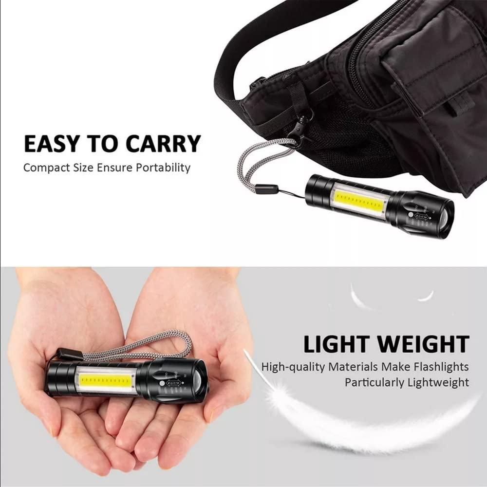 Mini USB Rechargeable Torch Light Super Bright Pocket