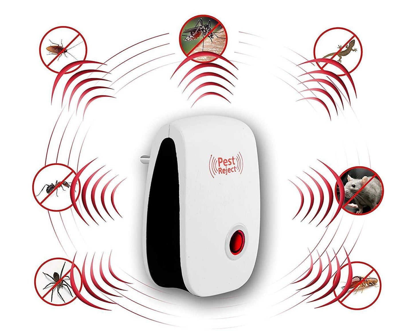 Pest Repeller- Ultrasonic Pest Repeller for Mosquito, Cockroaches, etc Insect Pest Control Electric Pest Repelling (Pack of 1)