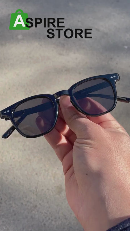 Polarized Black Full Rim Butterfly Sunglass