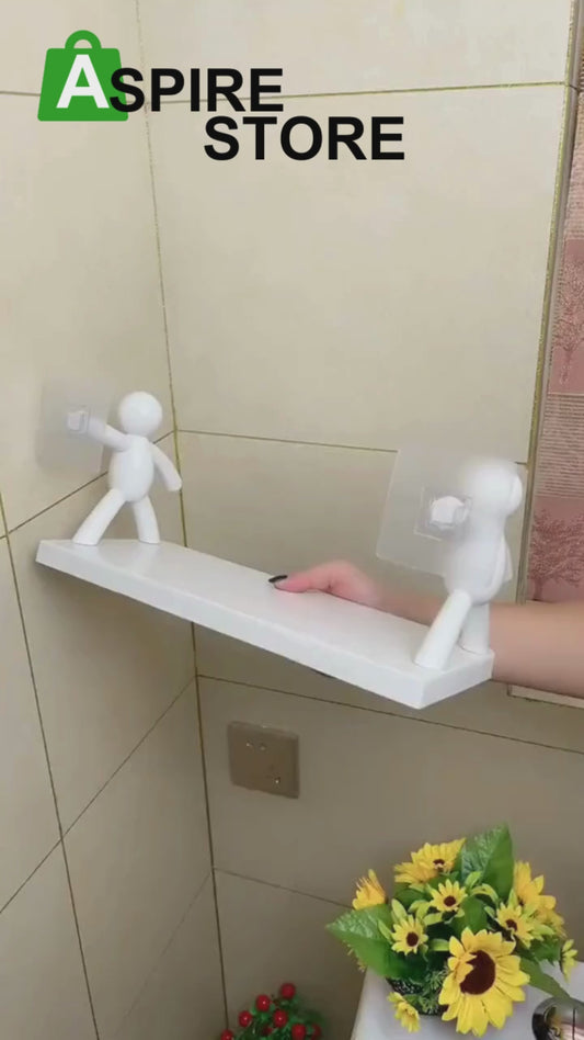Wall Hanging Bathroom Shelf Storage Rack (Pack of 1)